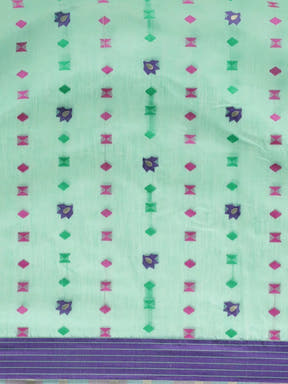 Dhakai Jamdani Cotton Silk Saree