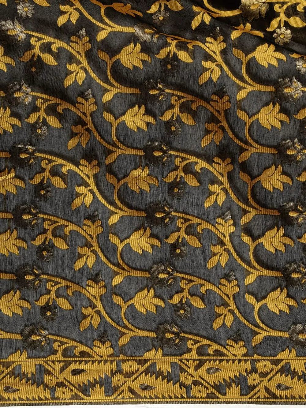 Dhakai Jamdani Cotton Silk Saree