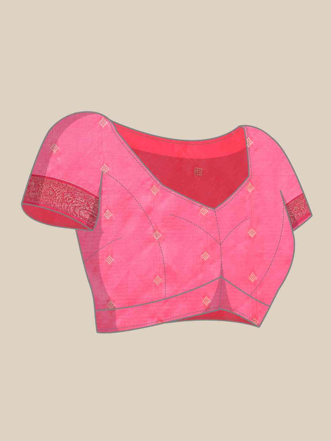  Ikkat Digital Print Soft Silk Saree
