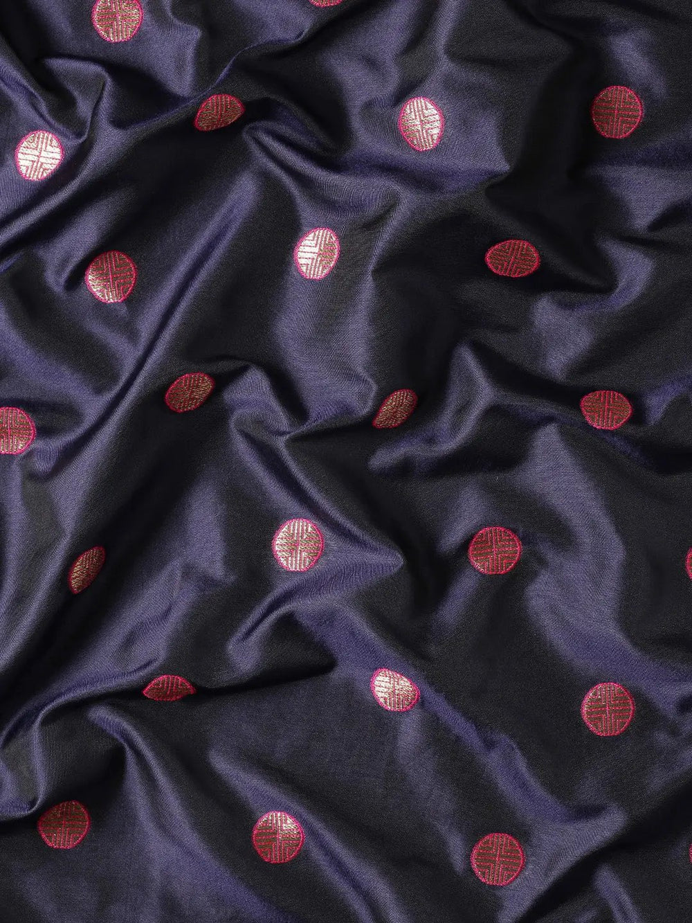 Navy Colour Yevla Paithani Soft Silk Saree