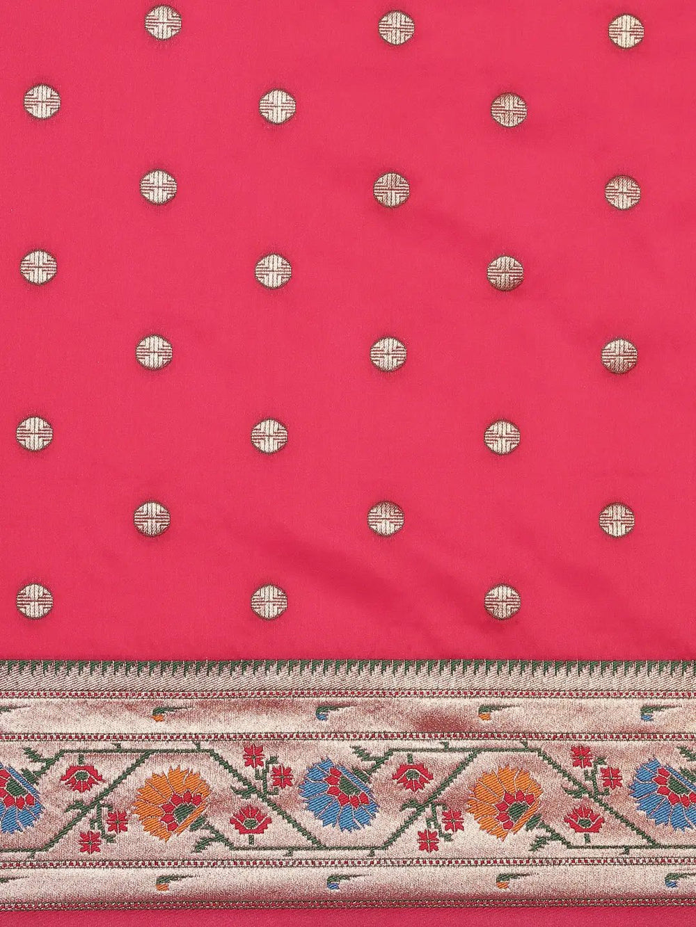 Pink Colour Yevla Paithani Soft Silk Saree