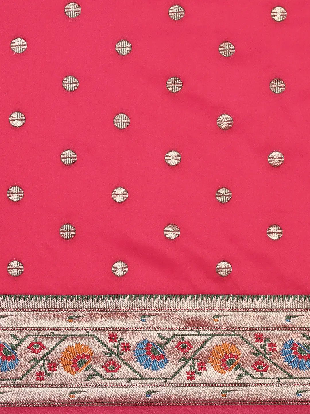 Pink Colour Yevla Paithani Soft Silk Saree