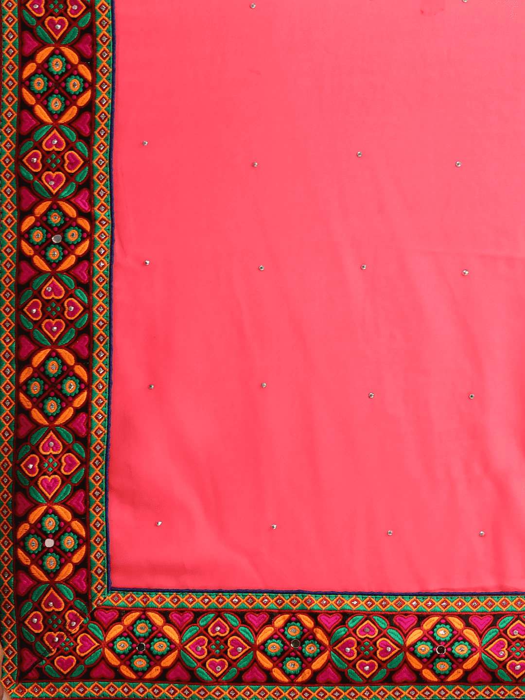  Beautiful Royal Pink Colour Poly Georgette Saree