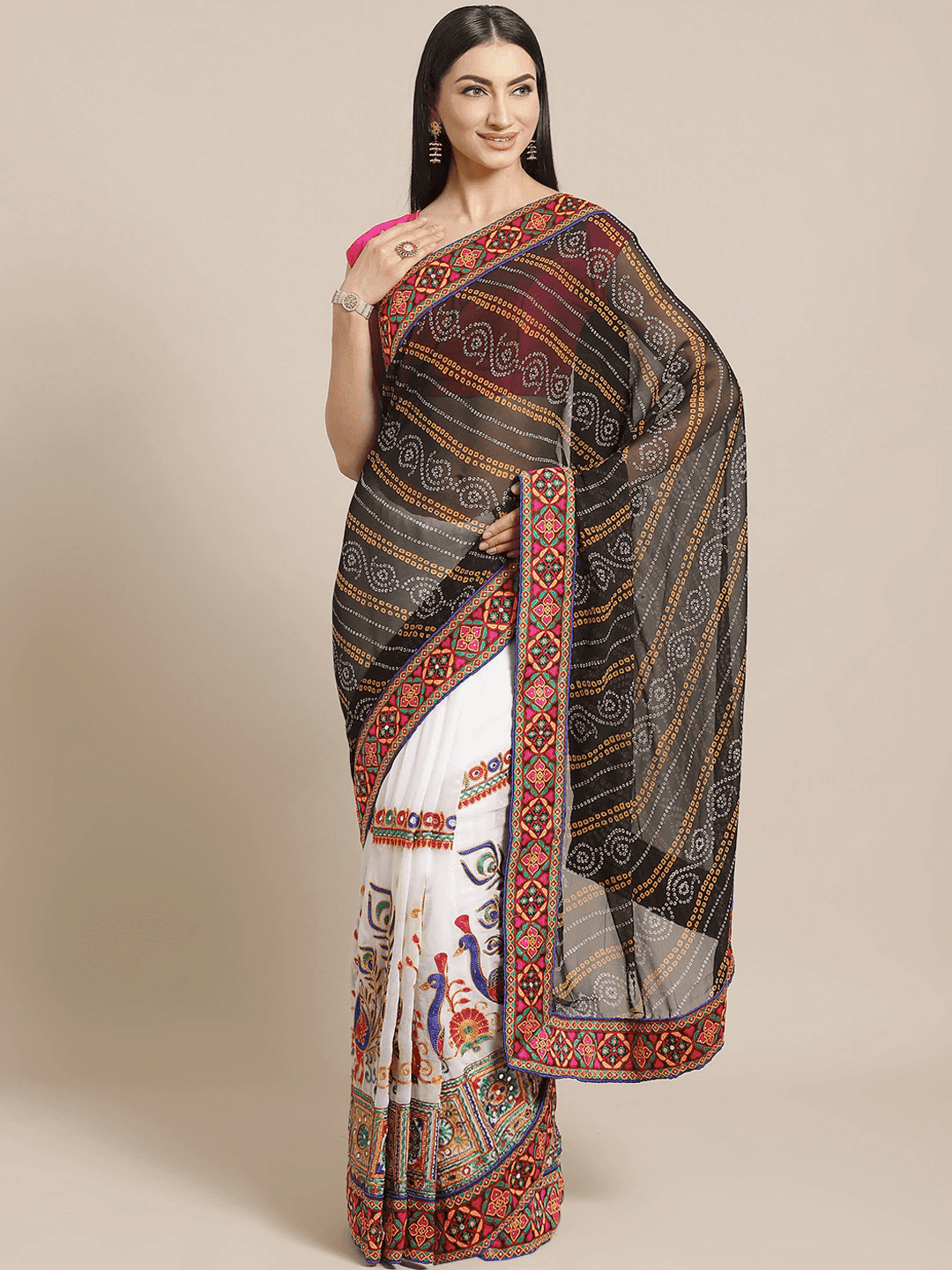 Shop Royal Katchi Embroidery Festive Wear Saree | Vastranand