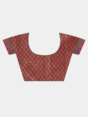 Banarasi Silk Cotton Black Colour Saree With Woven Design