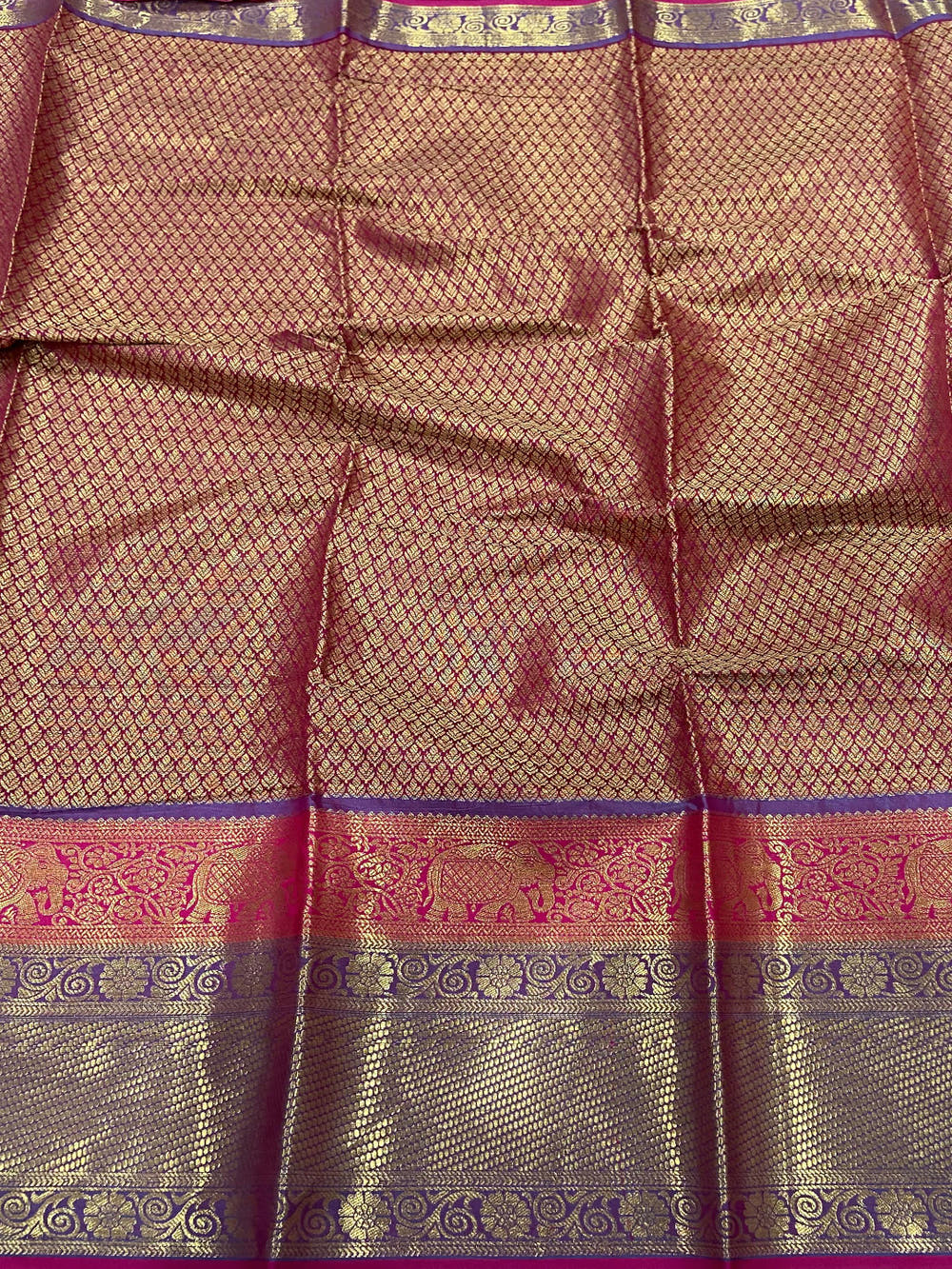 Regal Radiance Banarasi Polka Zari Saree
