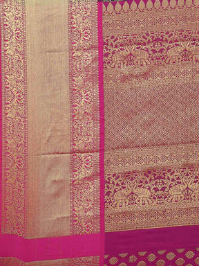Pure Kanjivaram Navy Colour Zari Silk Saree 