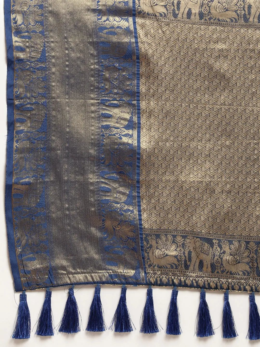 Banarasi Pattu Zari Motifs Festive Wear Saree