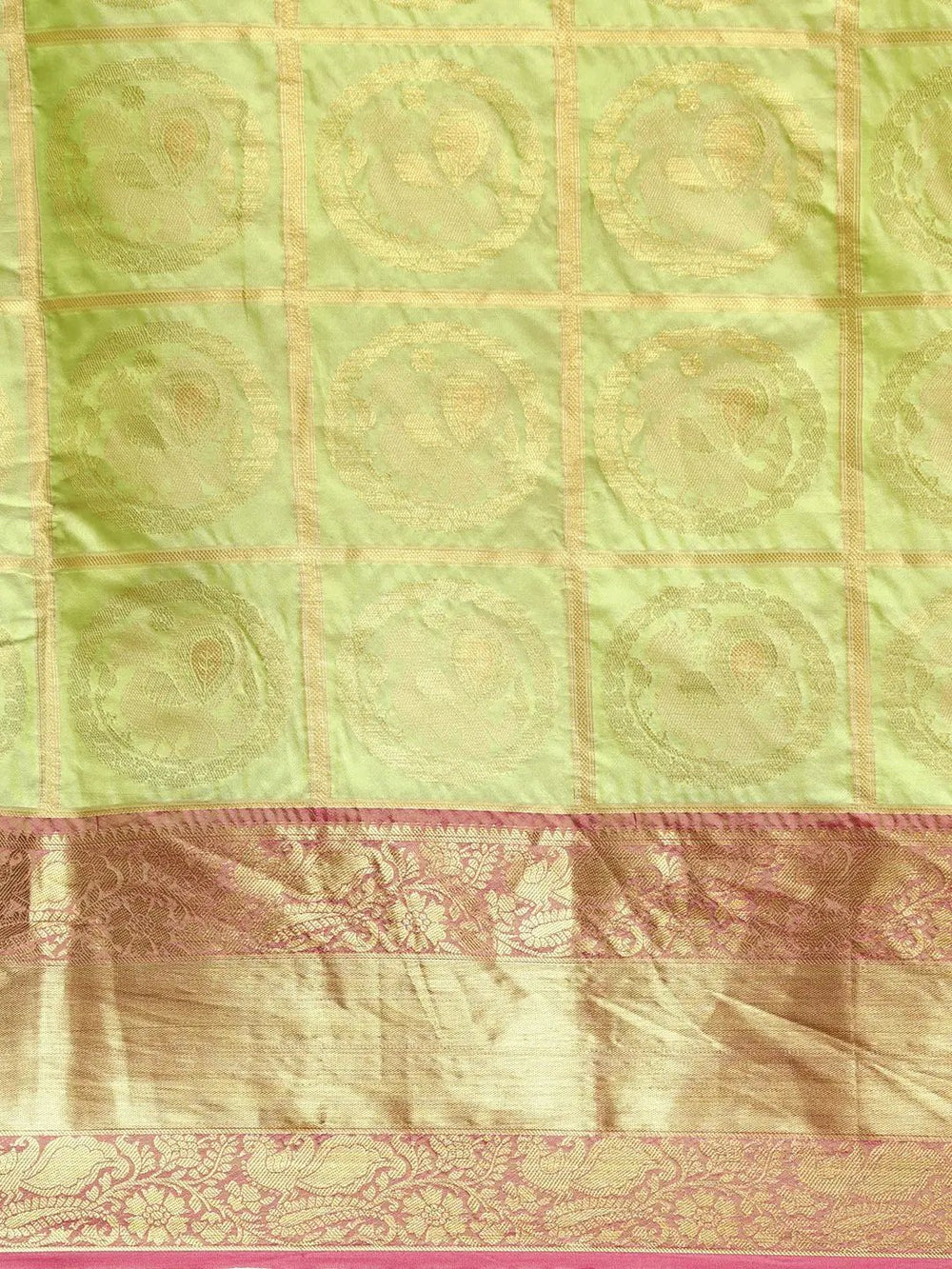 Banarasi Pattu Zari Motifs Festive Wear Saree