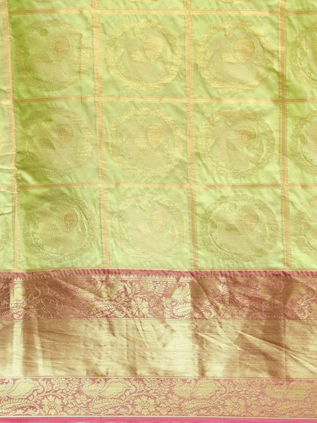 Banarasi Pattu Zari Motifs Festive Wear Saree