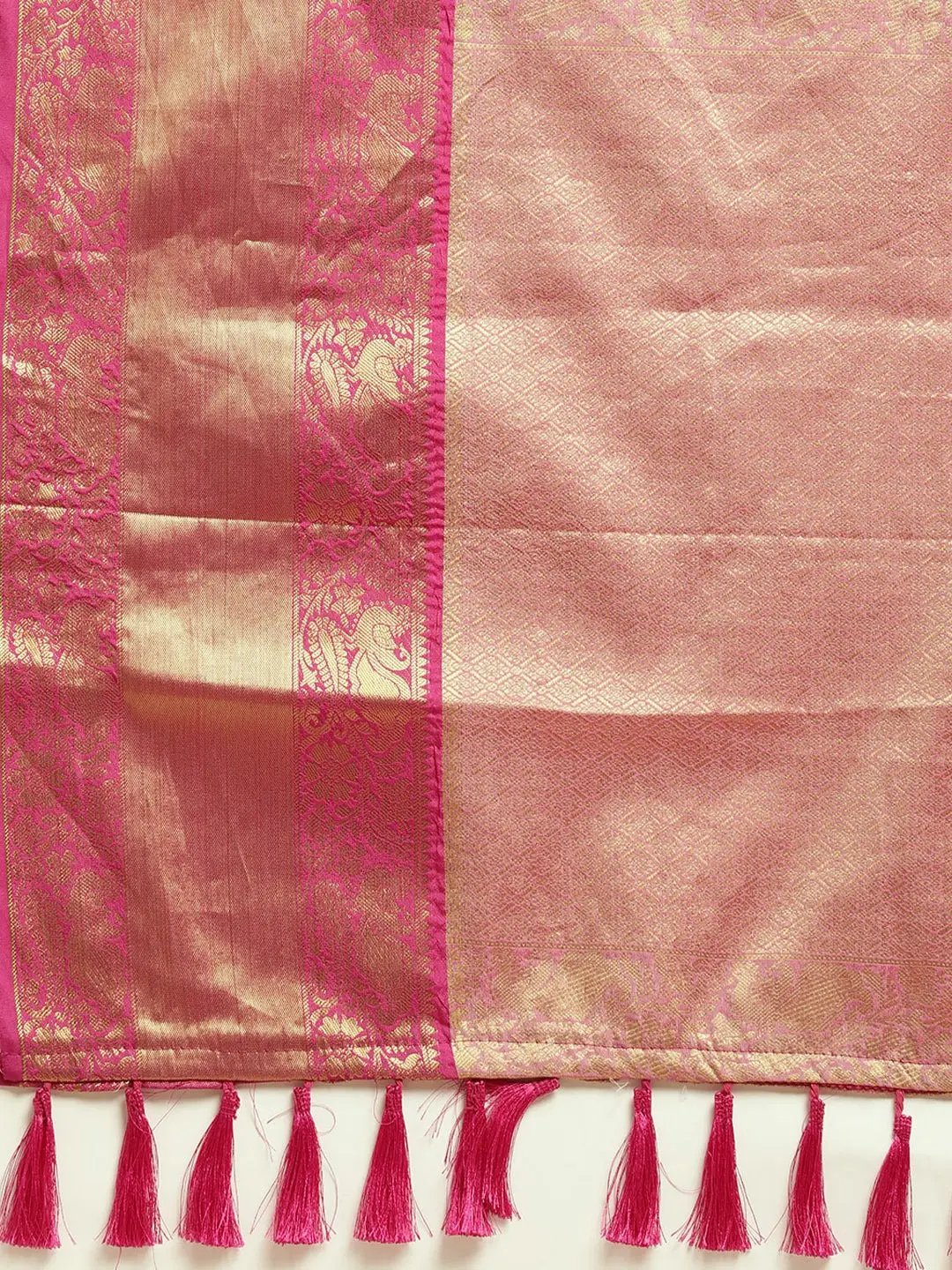 Banarasi Pattu Zari Motifs Festive Wear Saree