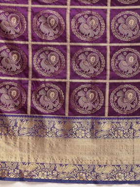 Banarasi Pattu Zari Motifs Saree