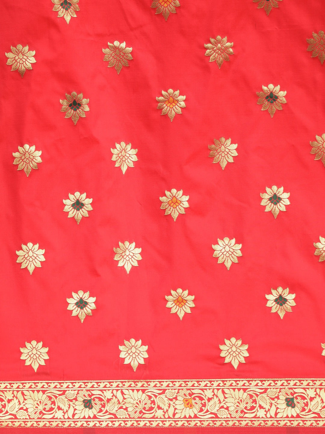  Pure Kanjivaram Gajari Colour Silk Saree