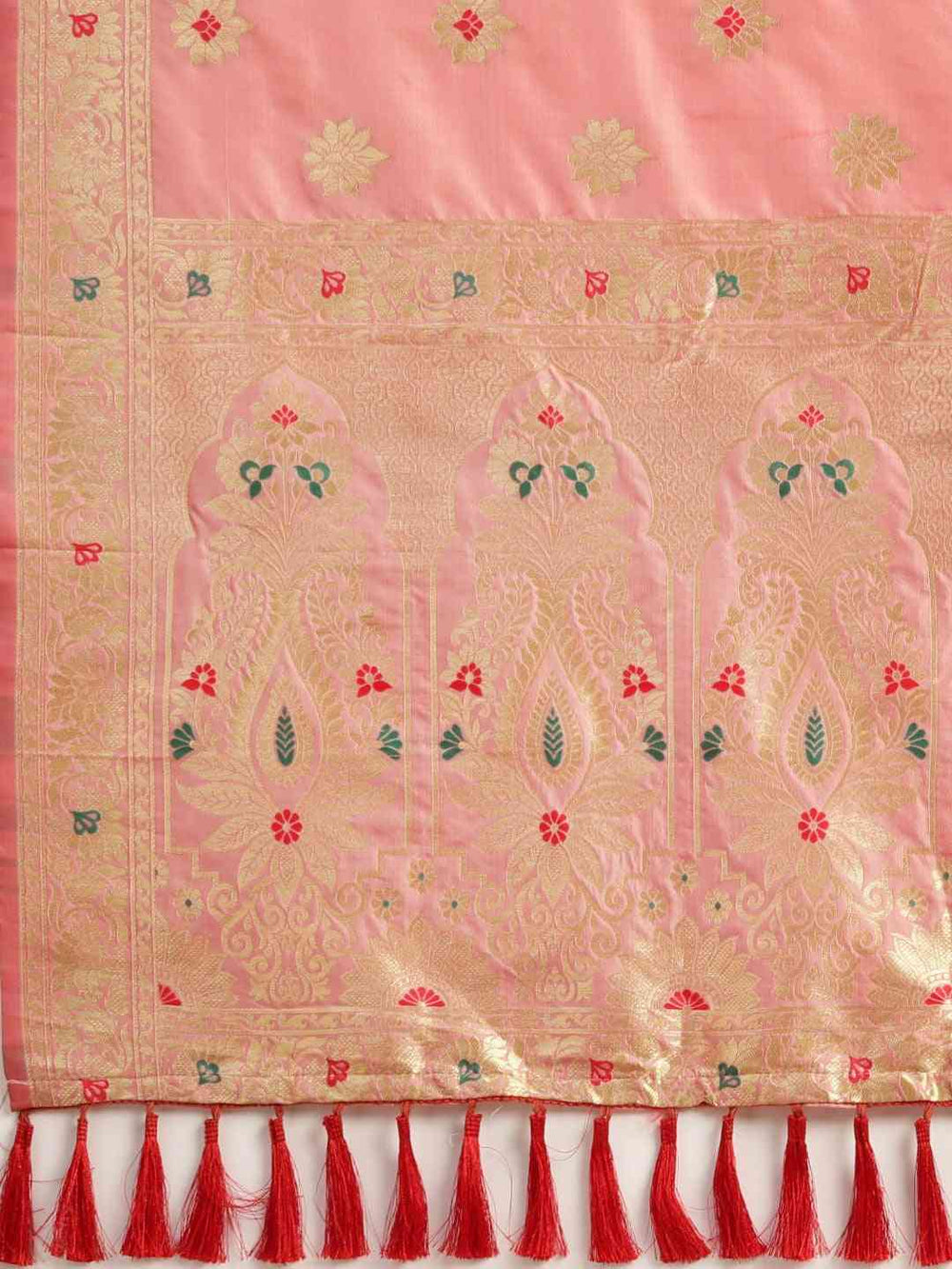  Pure Kanjivaram Silk Saree in Light Pink Colour