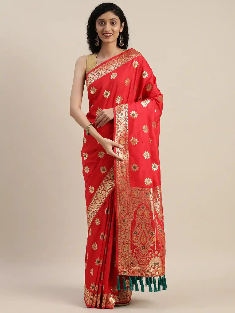  Exclusive Pure Silk Kanjivaram Red Colour Saree