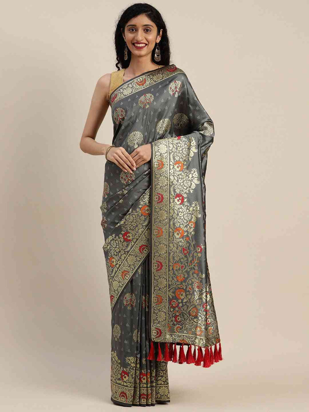  Exclusive Kanjivaram Silk Woven Zari Saree