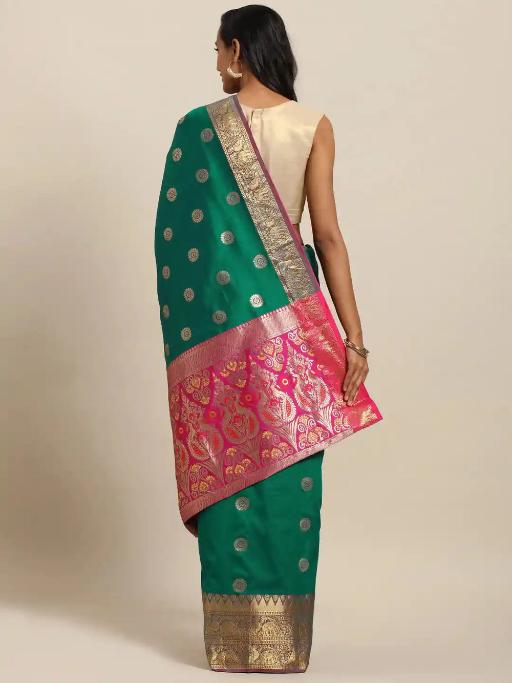  Green Kanjivaram Silk Saree