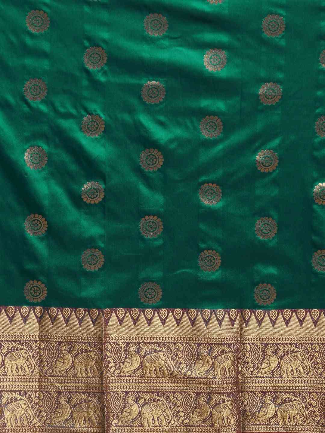  Green Kanjivaram Silk Saree