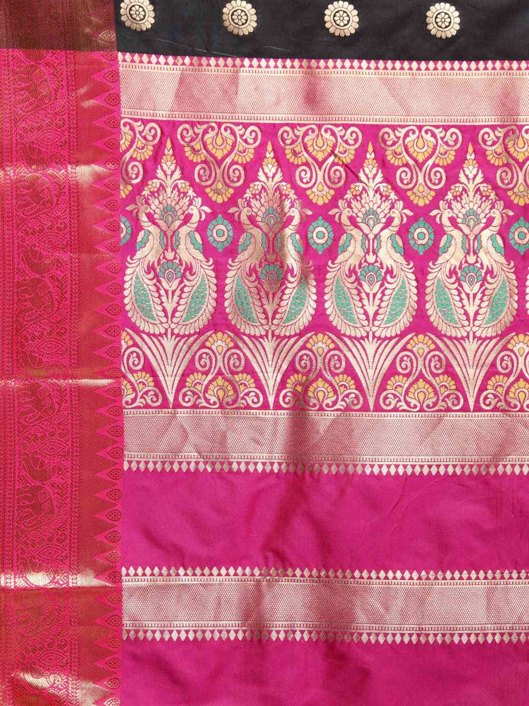 Kanjivaram Black Colour Silk Saree