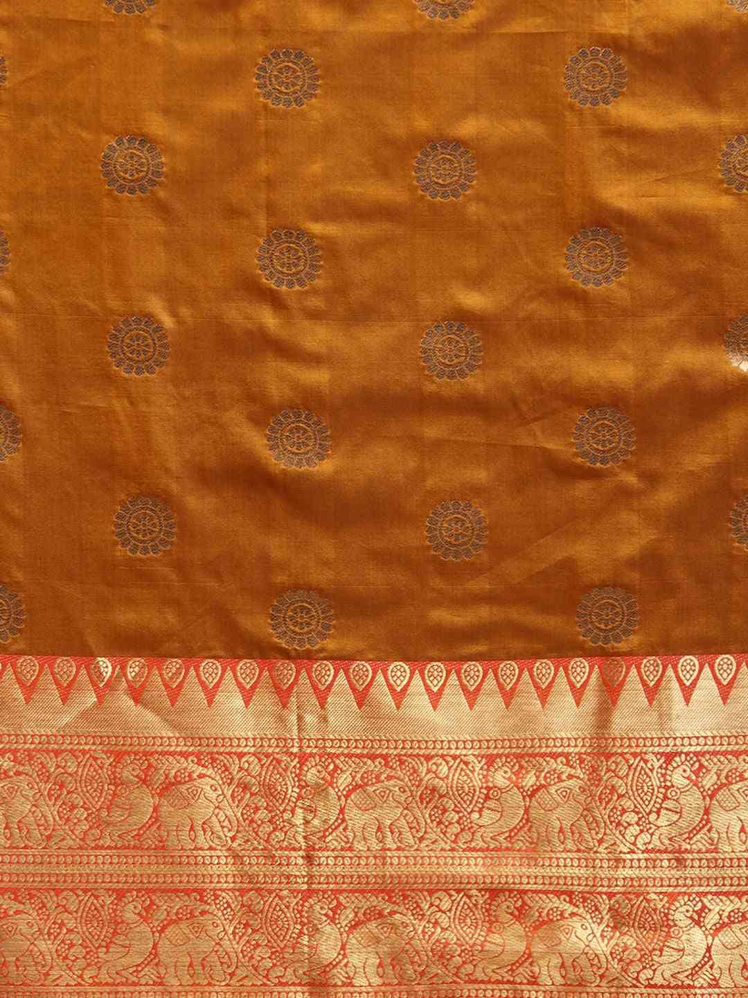 Exclusive Kanjivaram Honey Yellow Colour Silk Saree