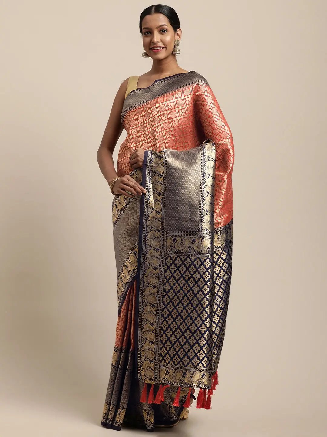 Silk Pattu Border Banarasi Designer Saree