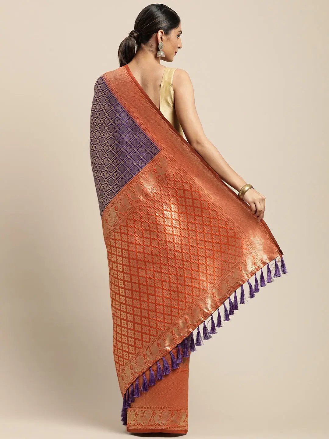 Silk Pattu Border Banarasi Designer Saree