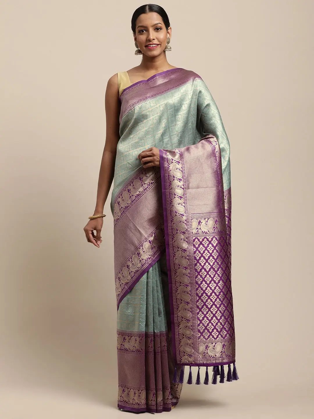 Silk Pattu Border Banarasi Designer Saree