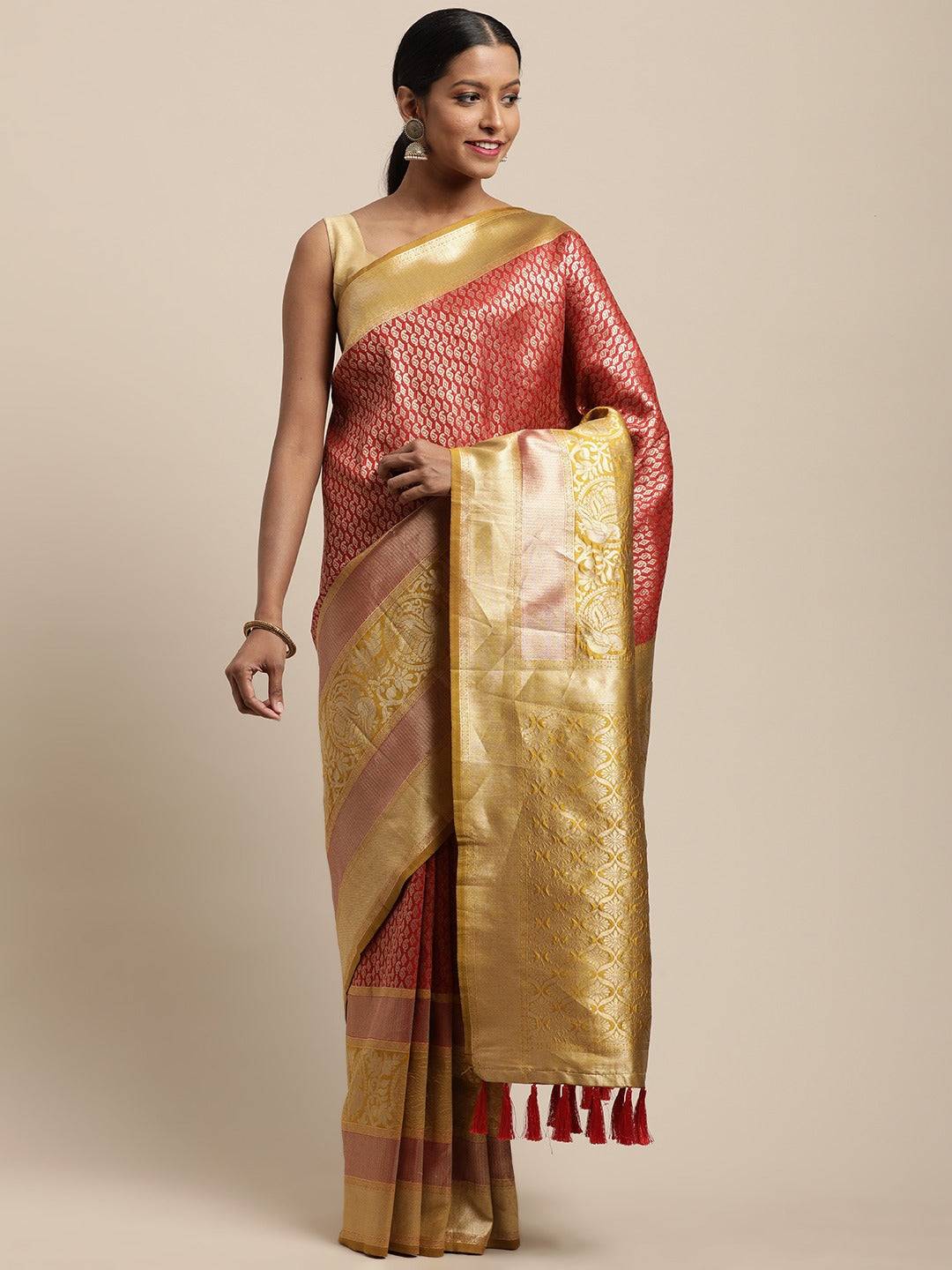 Silk Pattu Border Banarasi Designer Saree