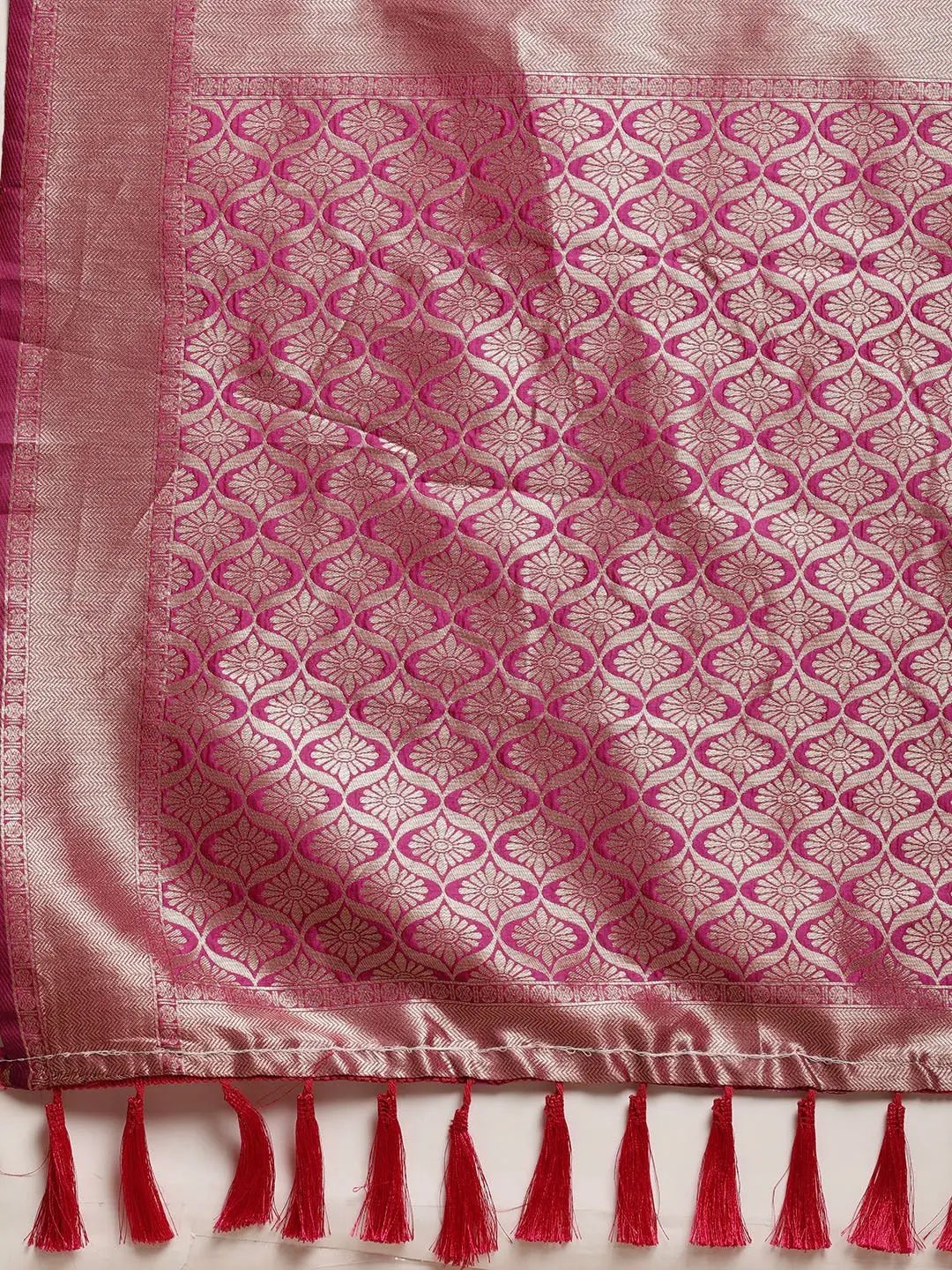 Silk Pattu Border Banarasi Designer Sare