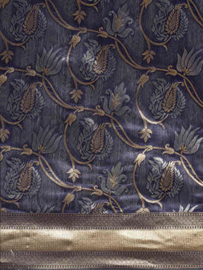 Banarasi Navy Woven Design Saree 