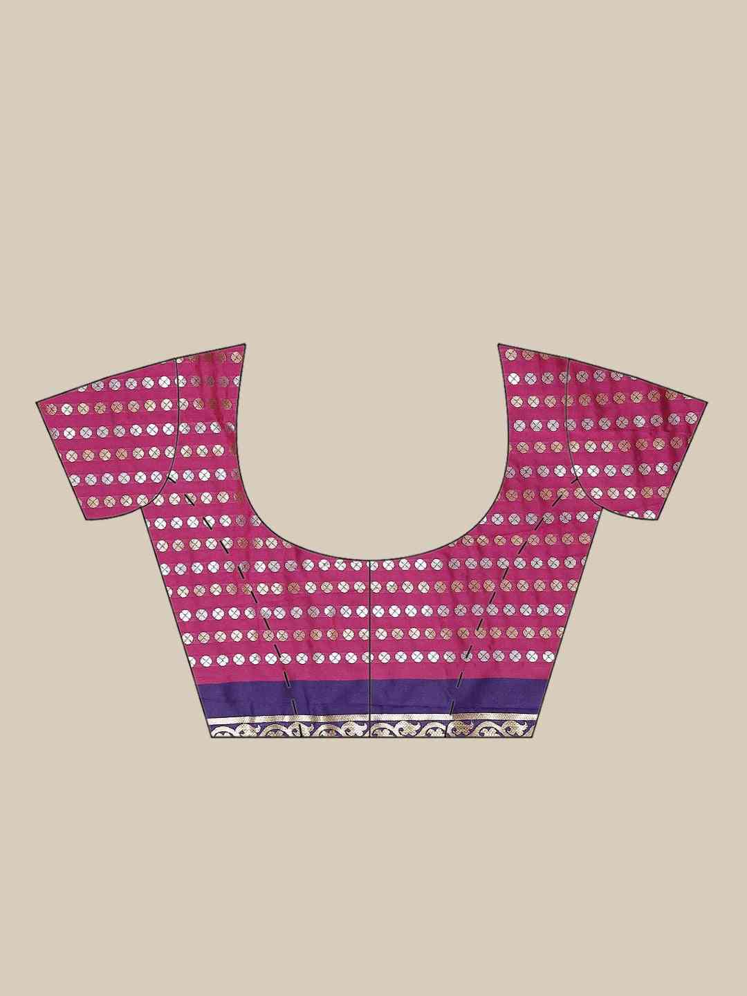  Exclusive Banarasi Purple Colour Silk Saree