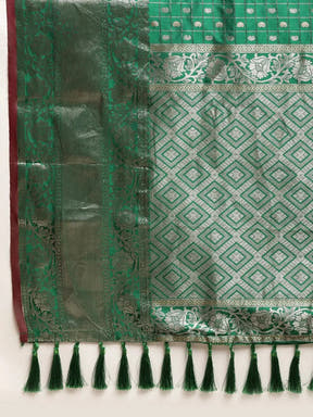 Banarasi Soft Silk Kanchi Zari Weaving Saree 