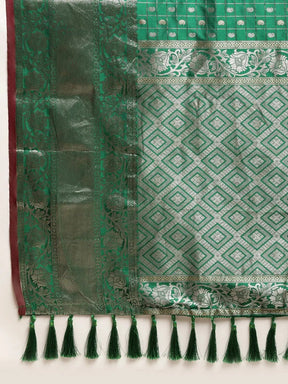 Banarasi Soft Silk Kanchi Zari Weaving Saree 