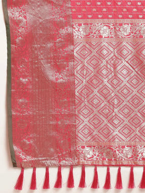 Banarasi Soft Silk Kanchi Zari Weaving Saree 