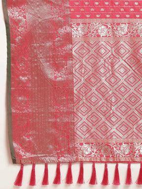 Banarasi Soft Silk Kanchi Zari Weaving Saree 