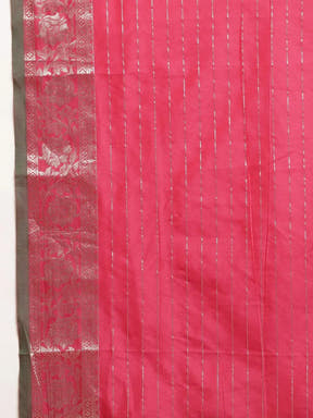 Banarasi Soft Silk Kanchi Zari Weaving Saree 
