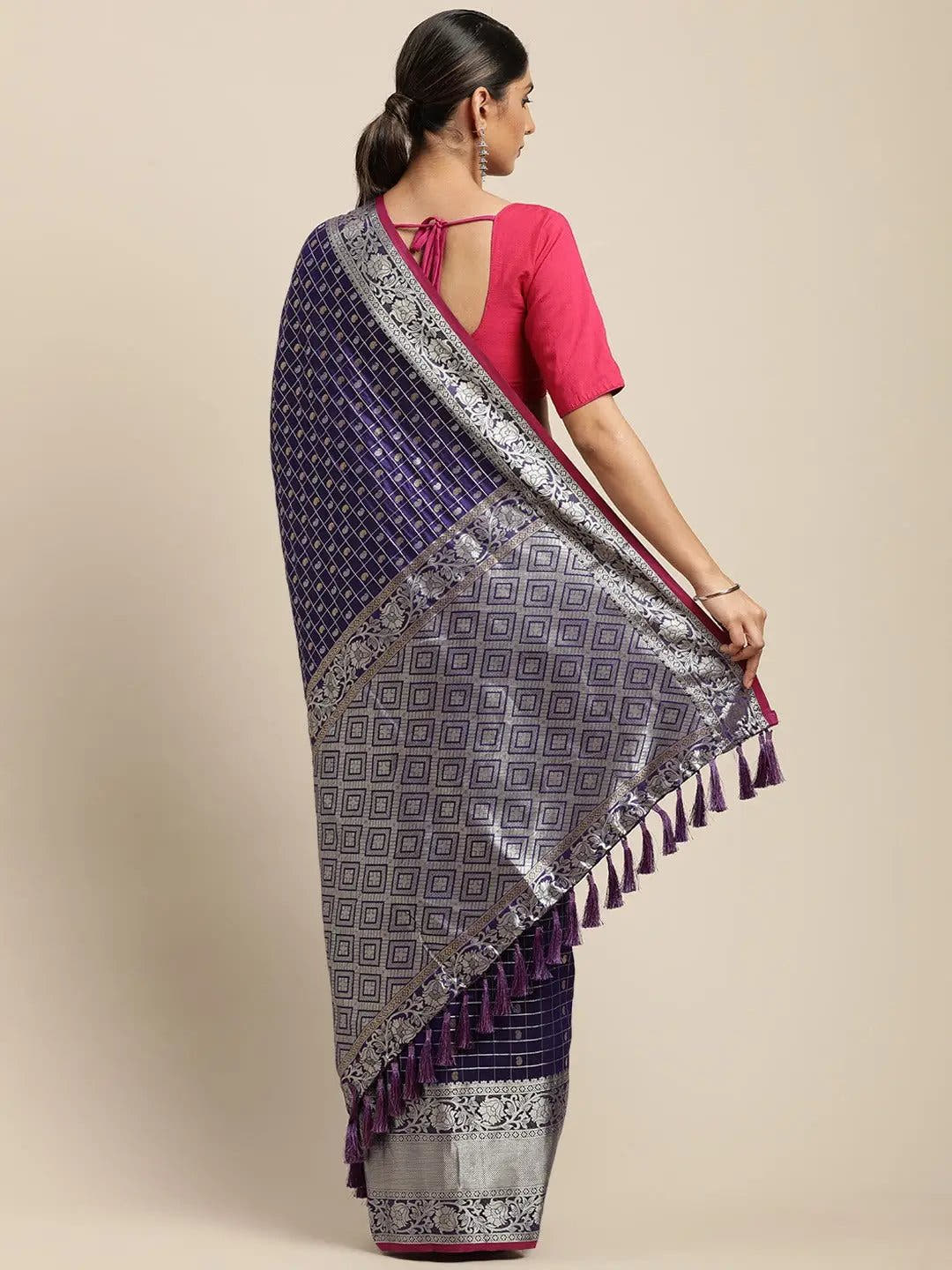 Banarasi Soft Silk Kanchi Zari Weaving Saree 