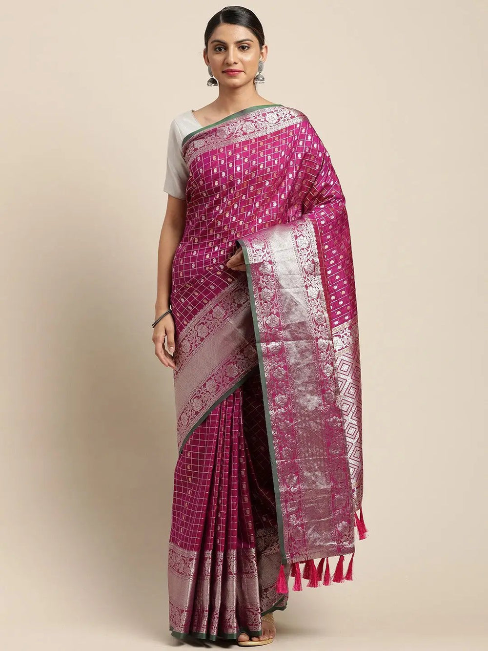 Banarasi Soft Silk Kanchi Zari Weaving Saree 
