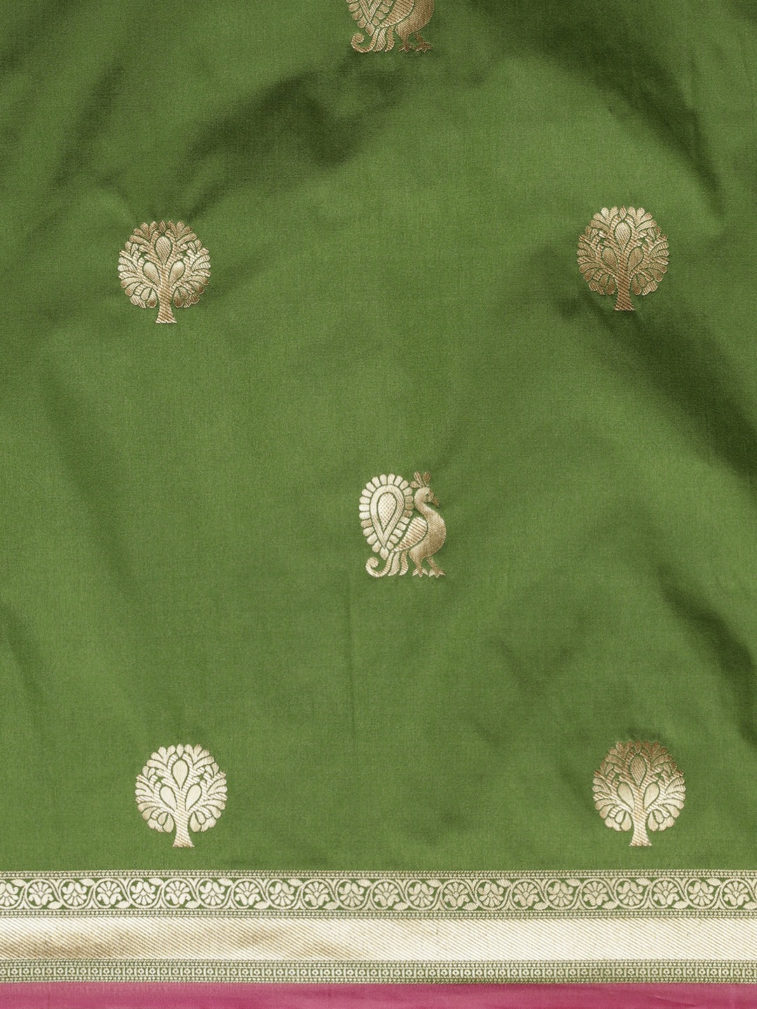 Beautiful Green Colour Banarasi Silk Saree