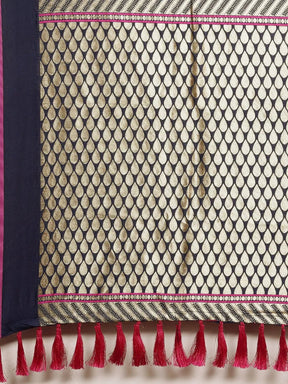 Banarasi Soft Silk Kanchi Zari Weaving Saree 