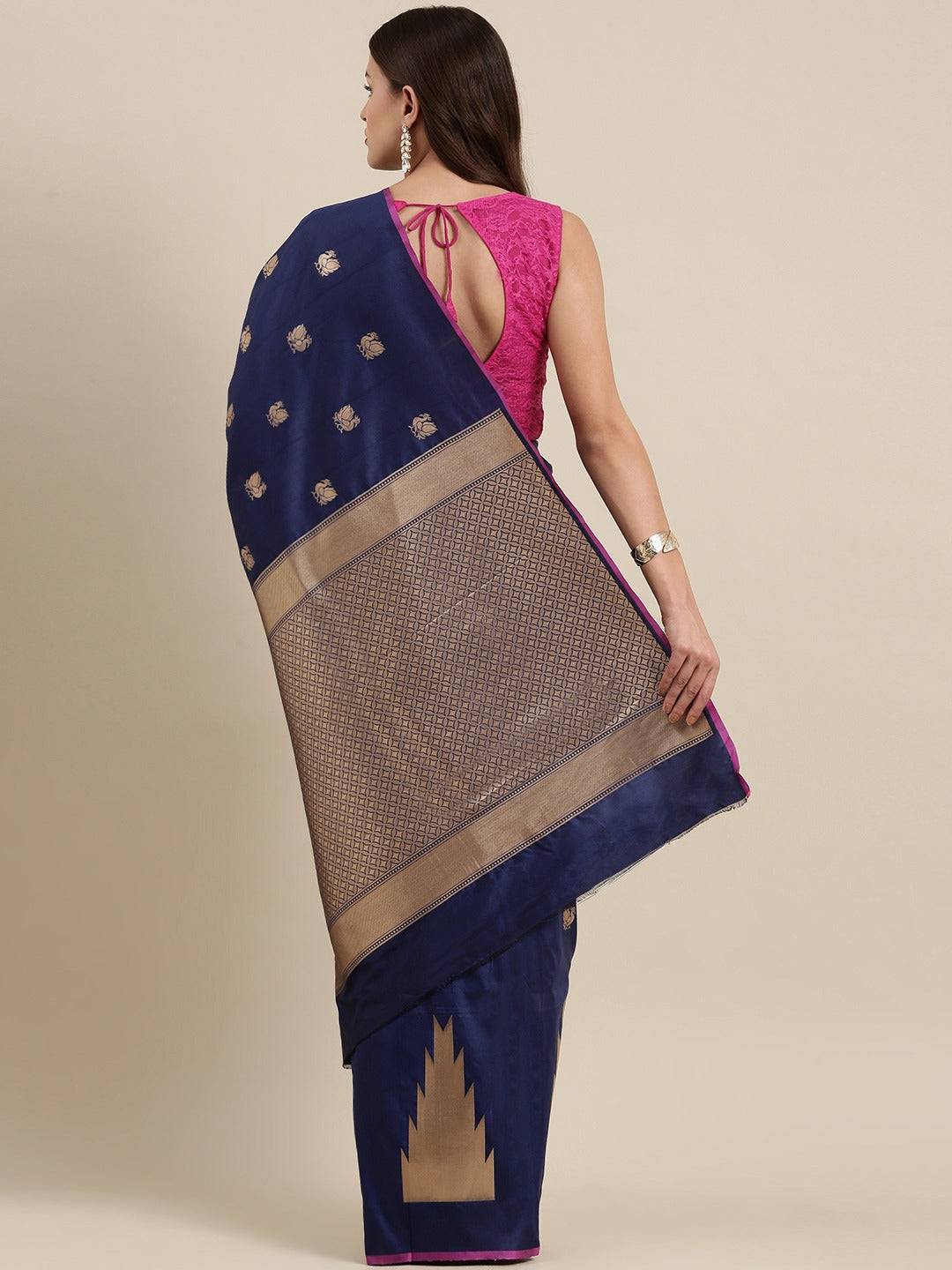 Banarasi Soft Silk Kanchi Zari Weaving Saree 