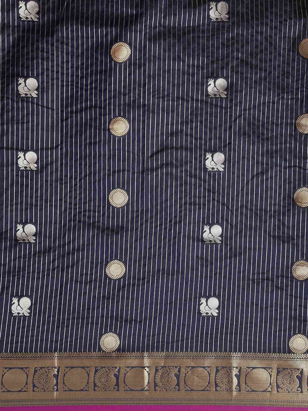 Exclusive Collection Navy Silk Banarasi Saree