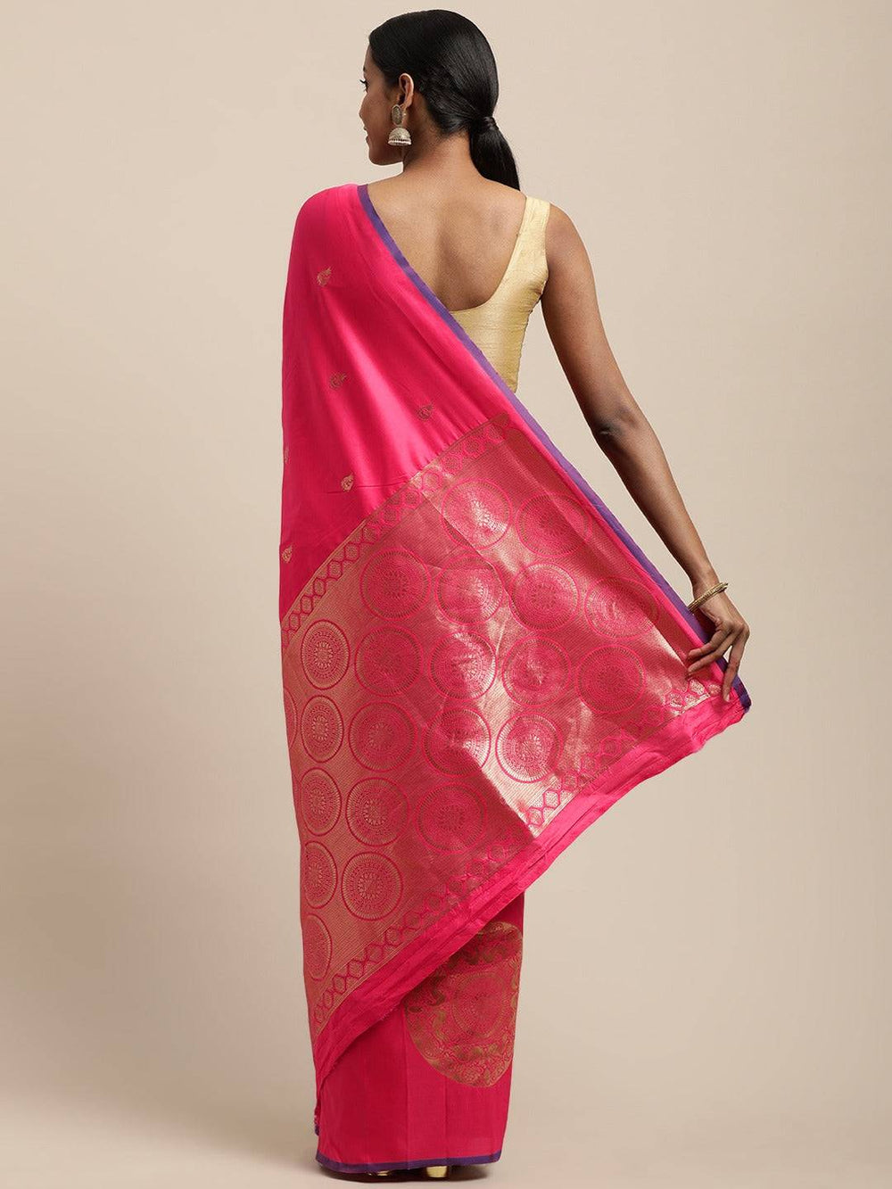 Banarasi Soft Silk Kanchi Zari Weaving Saree 