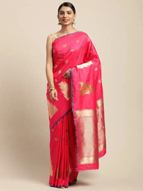 Banarasi Soft Silk Kanchi Zari Weaving Saree 