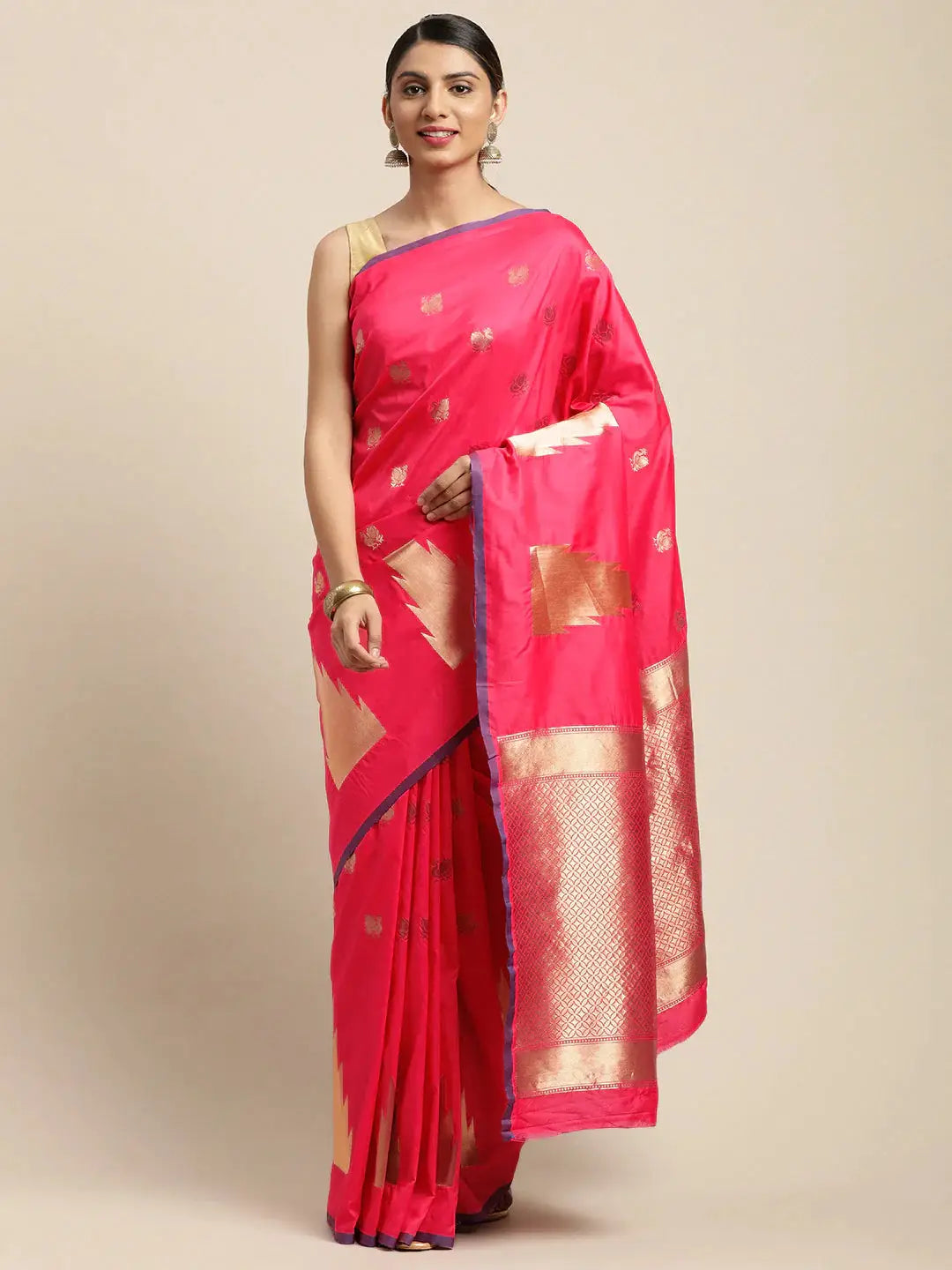 Banarasi Soft Silk Kanchi Zari Weaving Saree 