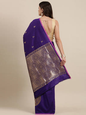 Banarasi Soft Silk Kanchi Zari Weaving Saree 