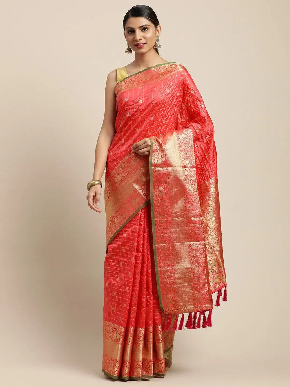 Banarasi Soft Silk Kanchi Zari Weaving Saree 