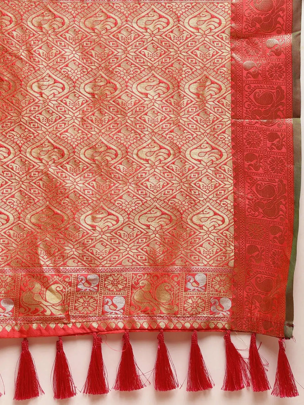 Banarasi Soft Silk Kanchi Zari Weaving Saree 
