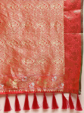 Banarasi Soft Silk Kanchi Zari Weaving Saree 