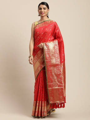 Banarasi Soft Silk Kanchi Zari Weaving Saree 